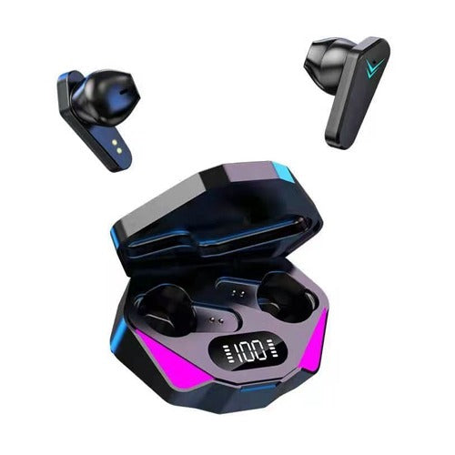 TWS-X15 Gaming Earbuds | Bluetooth 5.0 | RGB LED | Digital Display | Type-C | True Wireless Stereo
