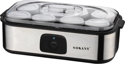 Sokany SK-08109 Automatic 8-Cup Yogurt Maker Machine – 20W, 1.26L