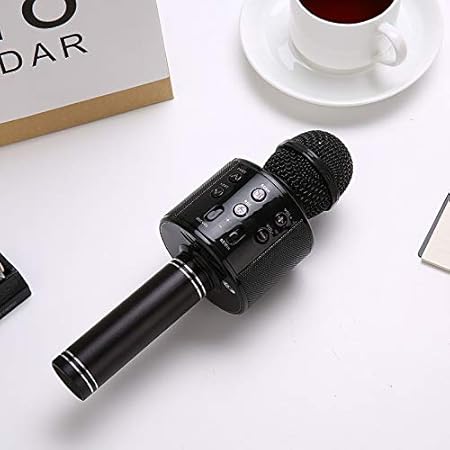 FW3C Bluetooth Karaoke Microphone with Built-In Speaker – Wireless, Kids & Adults, iPhone & Android