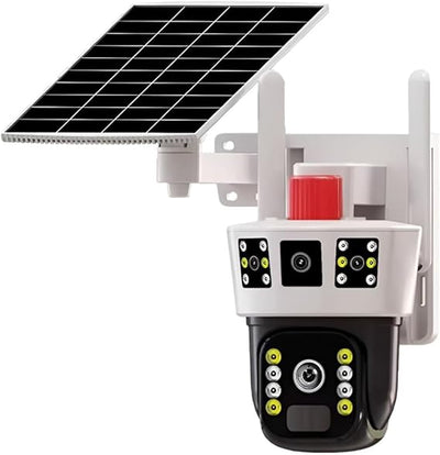 V380 Pro 4K Solar 4G PTZ Security Camera | Dual Lens | PIR Motion Detection | Night Vision | IP66