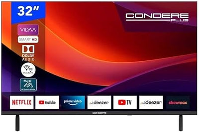 Condere 32V20 32" VIDAA Smart HD TV – Dolby Audio, Netflix, WiFi & Frameless Design
