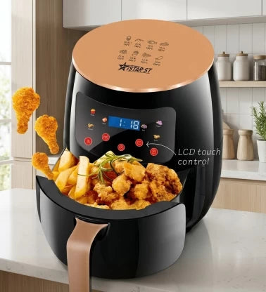 iStar-ST CS3040 Air Fryer 6L 2400W | LCD Touch Control | Extra Large | Black & Rose Gold