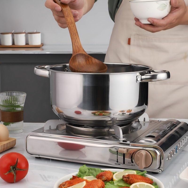 Condere Home CDH-001 15-Piece Stainless Steel Cookware Set – Saucepan, Frypan, Casseroles & Utensils | Gas, Induction & Electric