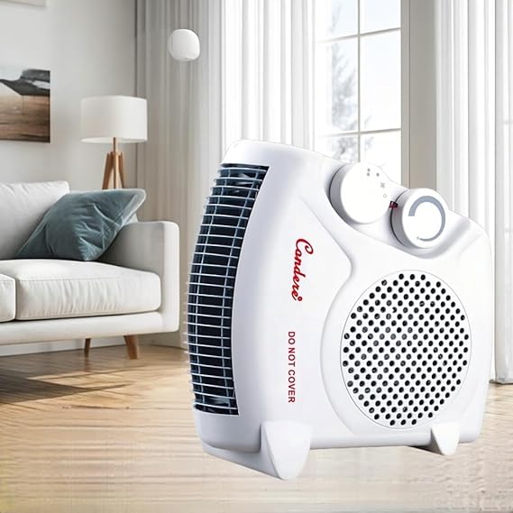 Condere ZR-5012 2000W Electric Fan Heater – Dual Heat Settings, Adjustable Thermostat & Cool Fan Mode