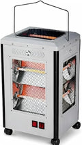 iStar-ST IS-604 Quartz Heater 2000W | 5-Panel | Portable with Wheels | Home & Office