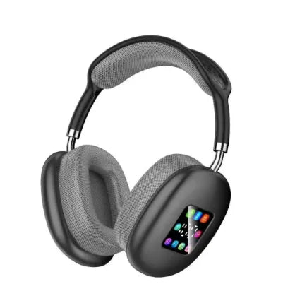 XY-262BT Wireless Bluetooth Headphones | Smart Digital Display Screen | HIFI Sound | Over-Ear | Grey