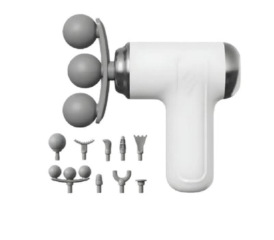 Fascial Gun Massager S100-T – Multifunctional Whole Body Massage Gun with 10 Interchangeable Heads