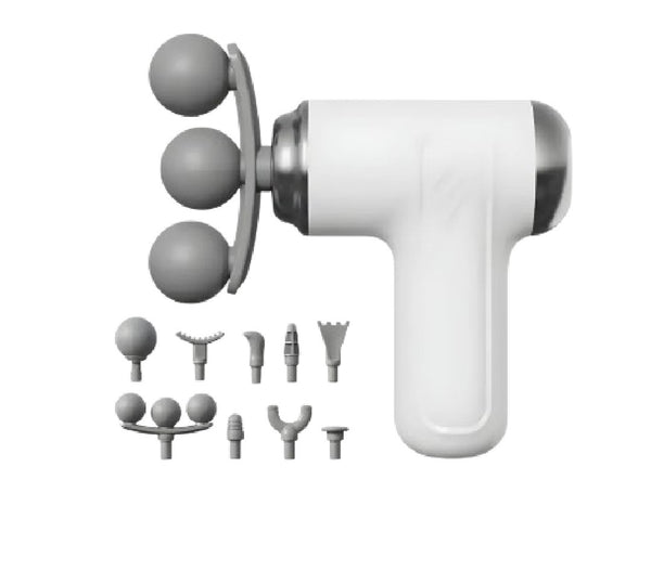 Fascial Gun Massager S100-T – Multifunctional Whole Body Massage Gun with 10 Interchangeable Heads