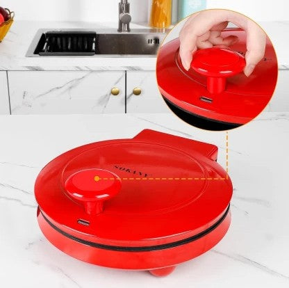 Sokany SK-08013 1000W Portable Electric Pizza Maker – 12-Inch Non-Stick Grill & Pizza Pan