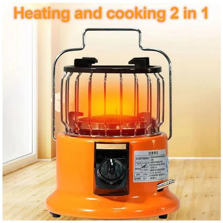 Safy 2-in-1 Portable Gas Stove & Heater – Outdoor Camping, Garden & Household Use