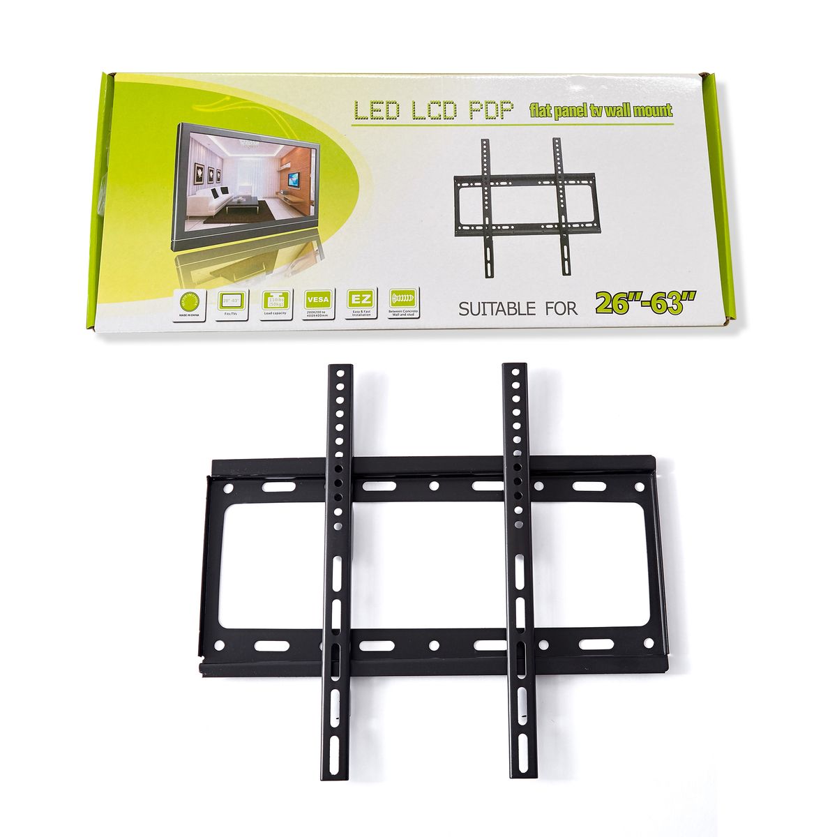 Universal TV Wall Mount Bracket – Fits 26–63" LED, LCD, PDP & Flat Panel TVs, VESA Compatible