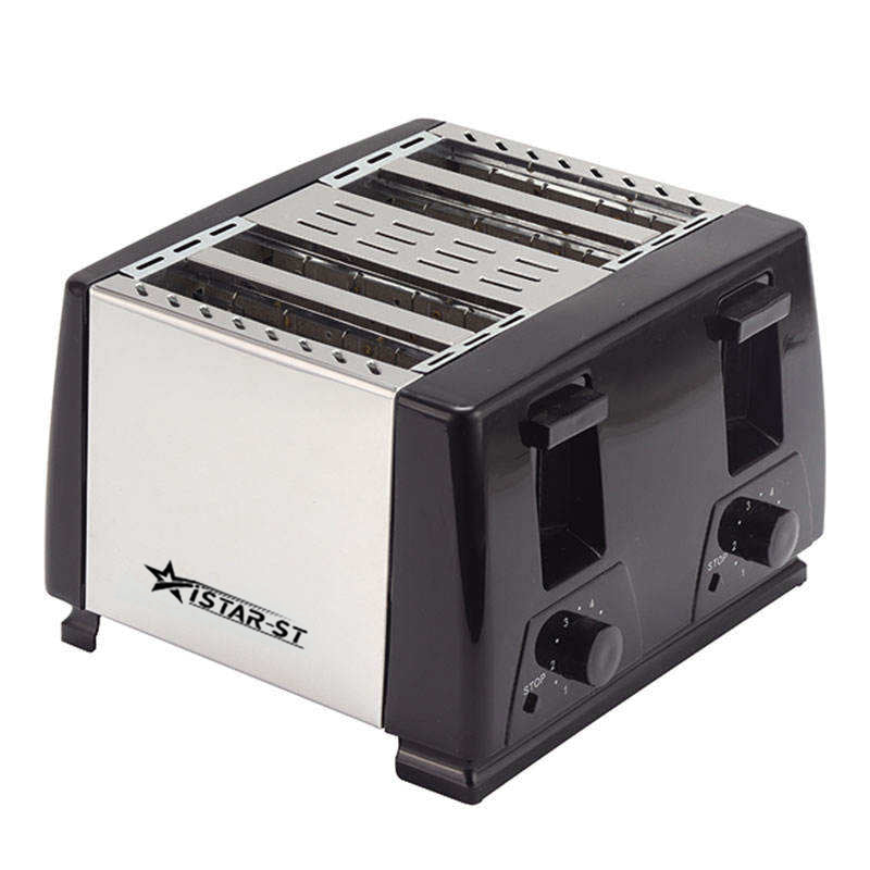 iStar-ST CS-3090 4-Slice Toaster 1300W | Stainless Steel | Removable Crumb Tray