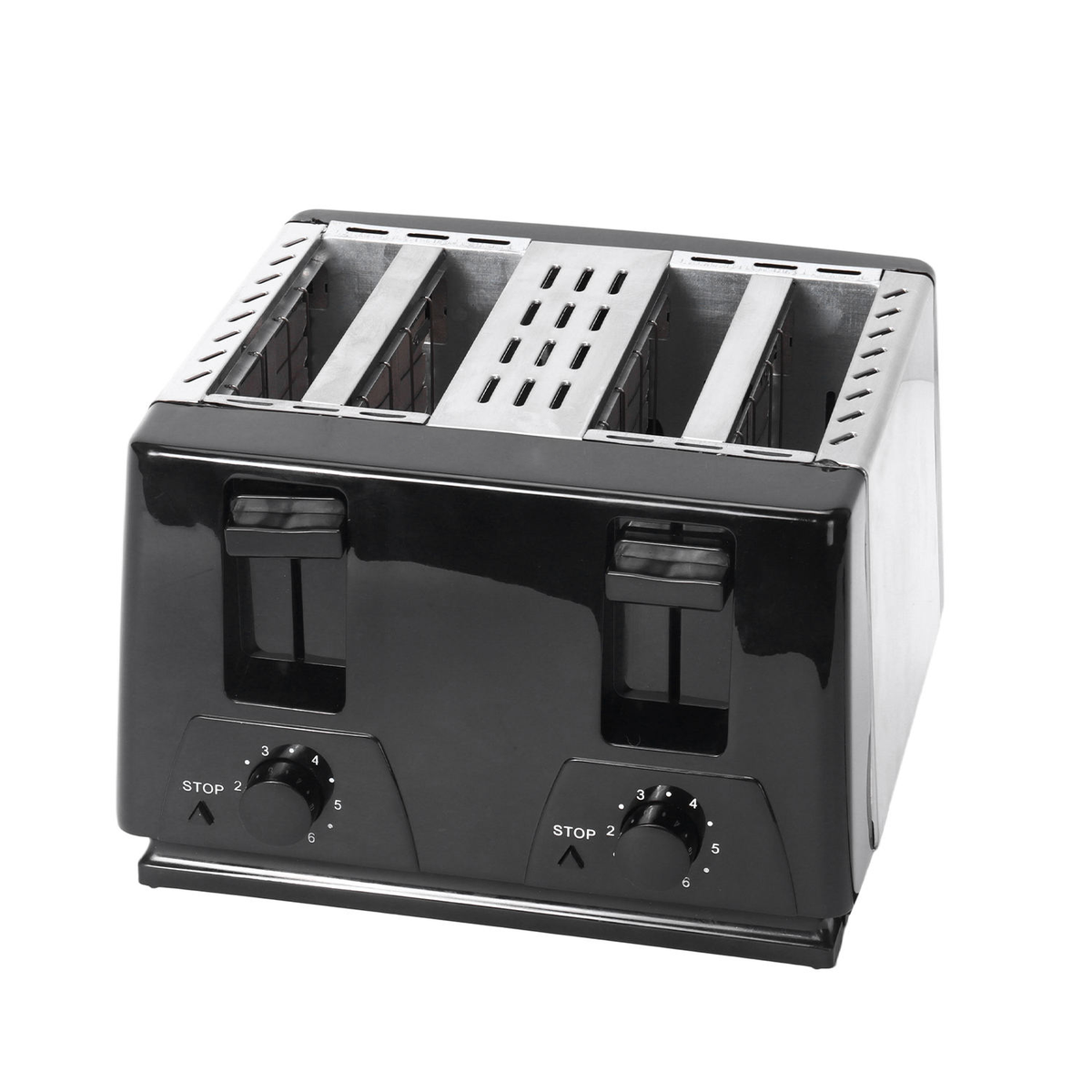 iStar-ST CS-3090 4-Slice Toaster 1300W | Stainless Steel | Removable Crumb Tray